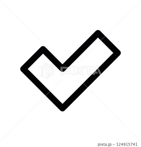 An essential design element showcasing the subject Acceptance check mark 124915741