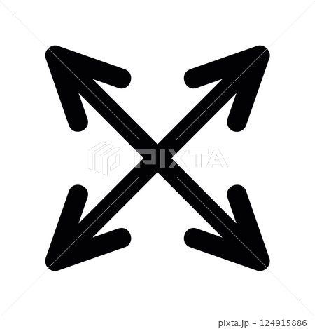 An essential design element showcasing the subject expand button 124915886
