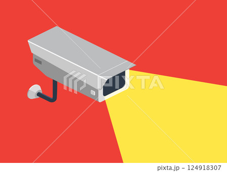 Security serveillance camera Vector Illustration stock illustration Security serveillance camera Vector Illustration stock illustration 124918307