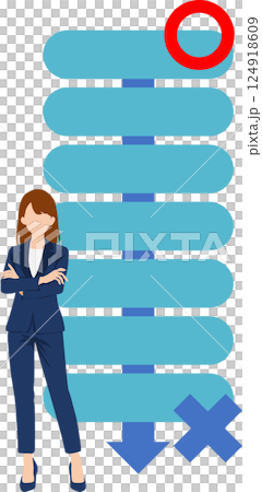 Primacy effect graphic illustration 124918609