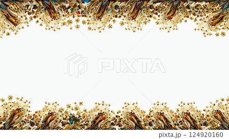 カラフルなイラストフレーム 124920160