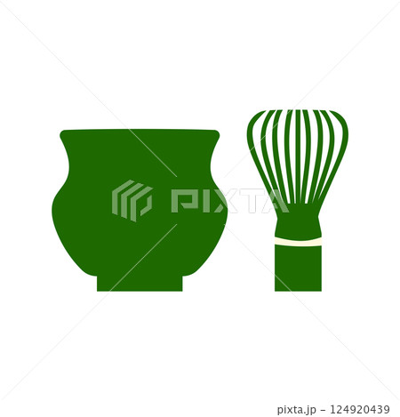 茶碗と茶筅 124920439