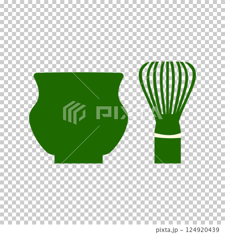 茶碗と茶筅 124920439