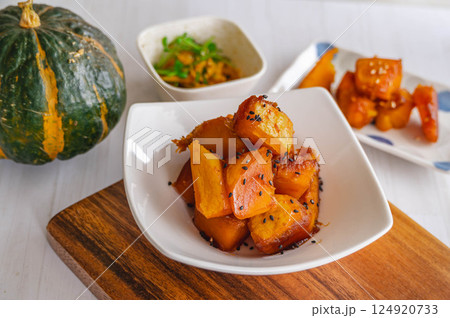 かぼちゃの煮物 かぼちゃの煮物 124920733