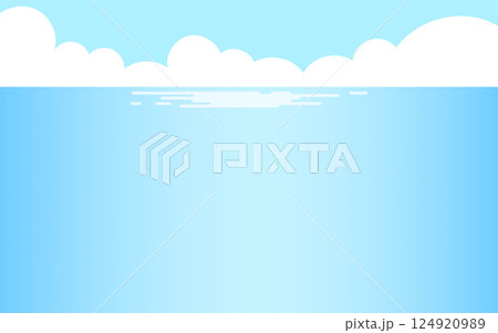 A cool sea view illustration A cool sea view illustration 124920989