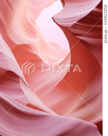 Limestone, shale and sandstone texture. Natural background. The winding walls 124921058