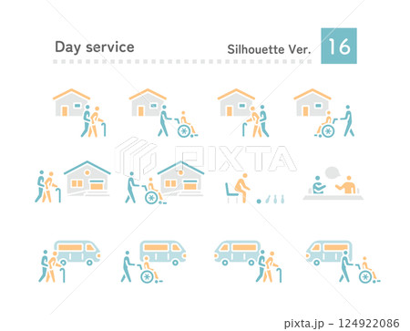 デイサービスの送迎アイコン 124922086