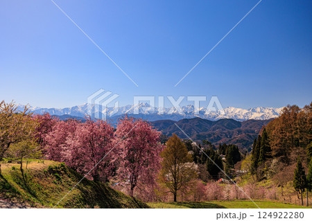 【長野県】美しい村 春の小川村(立屋展望広場) 【長野県】美しい村 春の小川村(立屋展望広場) 124922280