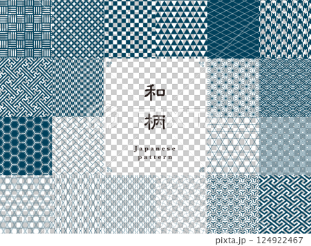 和柄のパターン20種セット 124922467
