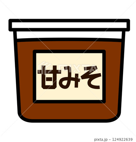 シンプルな甘味噌のアイコン シンプルな甘味噌のアイコン 124922639