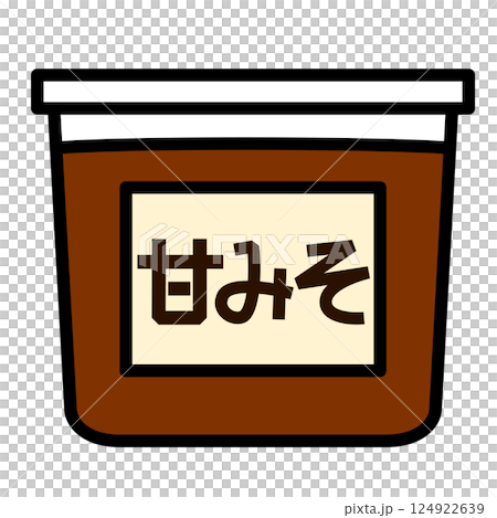 シンプルな甘味噌のアイコン シンプルな甘味噌のアイコン 124922639