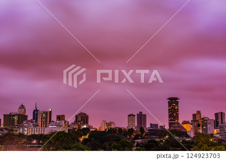 Nairobi city county kenya capital east africa modern highrise tall buildings skyline skyscrapers cityscapes east africa 124923703