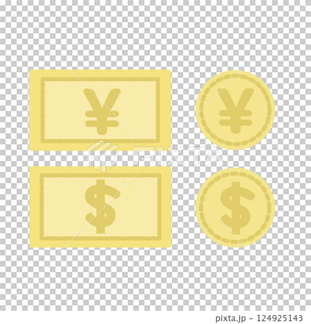 お金 ドル 円 イラスト お金 ドル 円 イラスト 124925143