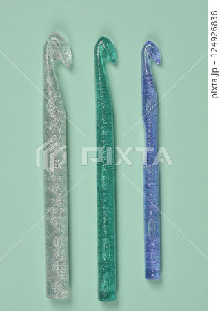 Plastic crochet hooks 124926838