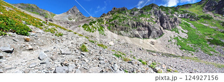 槍ヶ岳の登山道 124927156