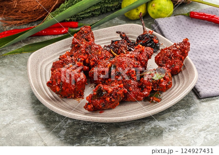 Indian cuisene - tandoori Chicken 65 124927431