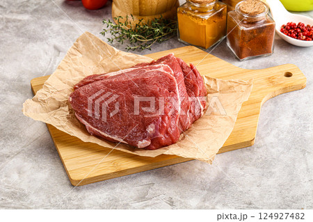 Raw beef piece for cooking Raw beef piece for cooking 124927482