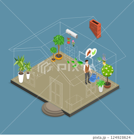 3D Isometric Flat Vector Illustration of Fresh Air, Breathe Meditation, Harmony Lifestyle 3D Isometric Flat Vector Illustration of Fresh Air, Breathe Meditation, Harmony Lifestyle 124928624
