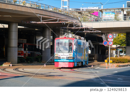 愛知県豊橋市の路面電車 豊橋鉄道 愛知県豊橋市の路面電車 豊橋鉄道 124929813