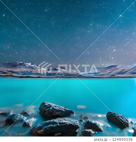 Dreamy Nights: The Enchanting Glow of Lake Tekapo Dreamy Nights: The Enchanting Glow of Lake Tekapo 124930336