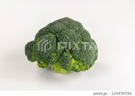 Raw ripe green broccoli cabbage 124930783