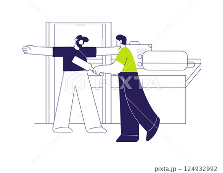 Security scanner abstract concept vector illustration. 124932992