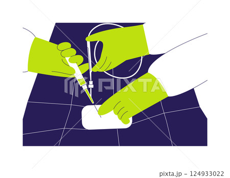 Endovascular surgery abstract concept vector illustration. 124933022