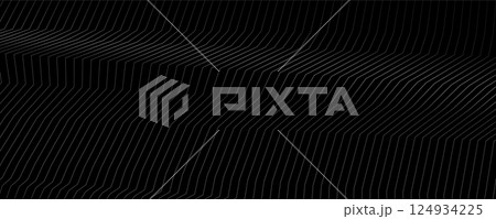 Grey metal curved lines abstract technology background 124934225