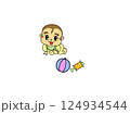 おもちゃと赤ちゃん 124934544
