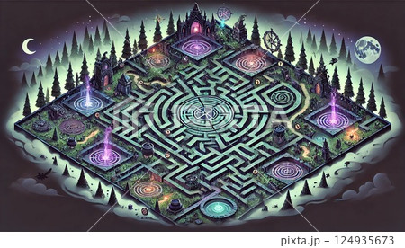 魔法の迷宮と神秘の森 魔法の迷宮と神秘の森 124935673