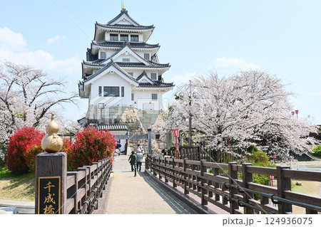 墨俣一夜城を西側の千成橋から見る 124936075