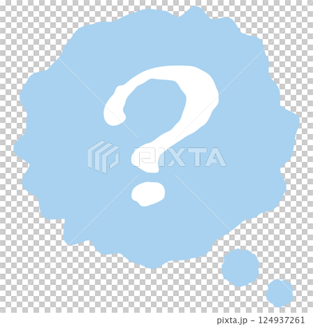 Hand-drawn cloud-shaped speech bubble illustration Hand-drawn cloud-shaped speech bubble illustration 124937261