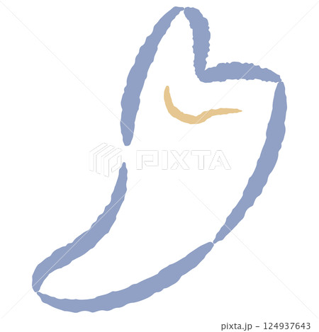 犬の歯のイメージイラスト 124937643
