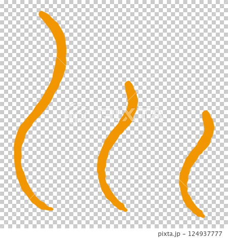 Symbols for smelling something or feeling warm (hot) 124937777