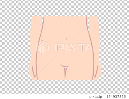 女性下身部位插圖 124937826