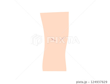 膝のパーツイラスト 124937829