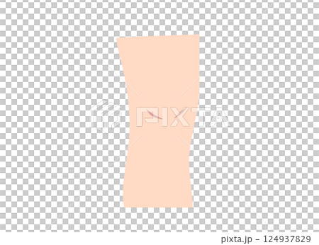 Knee parts illustration 124937829