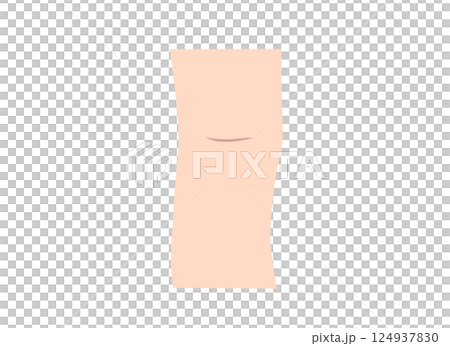 Illustration of the back of the knee Illustration of the back of the knee 124937830
