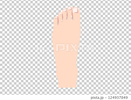 腳背部位圖解 腳背部位圖解 124937849