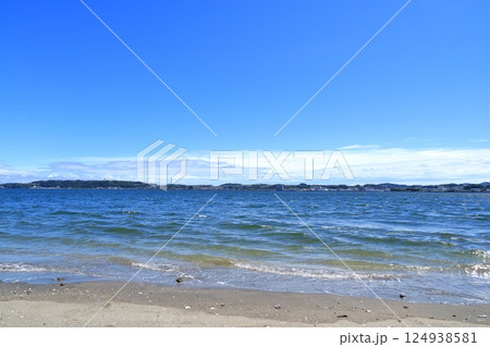 神奈川県・横須賀市・猿島の浜辺 神奈川県・横須賀市・猿島の浜辺 124938581