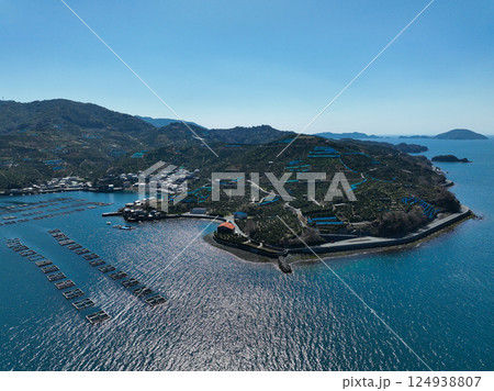 愛媛県八幡浜市　川上地区の風景 124938807