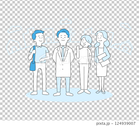 Medical team illustration vector 124939007