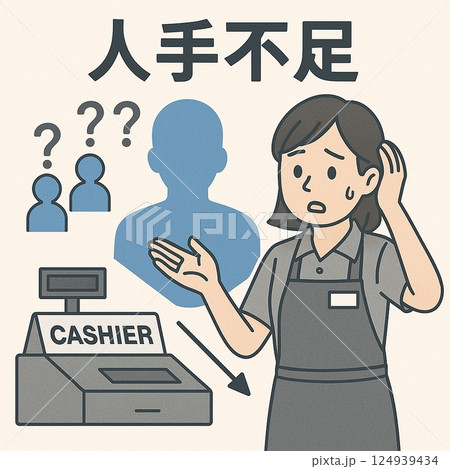 人手不足 124939434