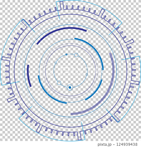 hi-tech circle digital technology. hi-tech circle digital technology. 124939438