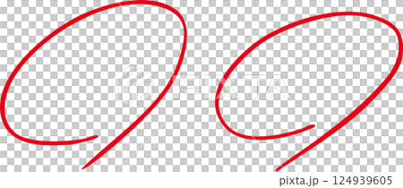 手繪紅圈評分測驗集 124939605