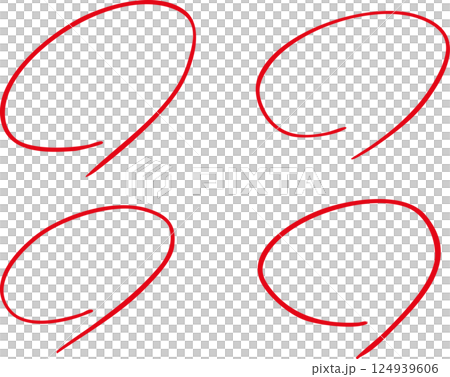 手繪紅圈評分測驗集 124939606