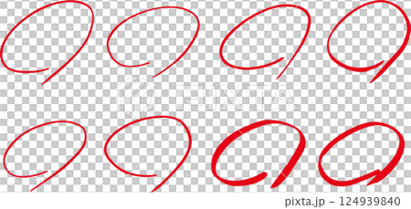 手繪紅圈評分測驗集 124939840