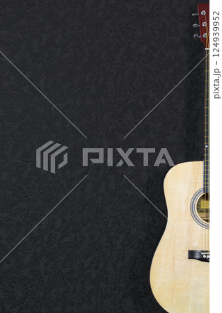 Acoustic guitar with background 124939952