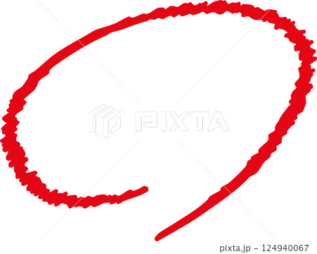 手描き赤丸　採点　テスト 124940067