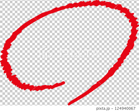 手描き赤丸　採点　テスト 124940067